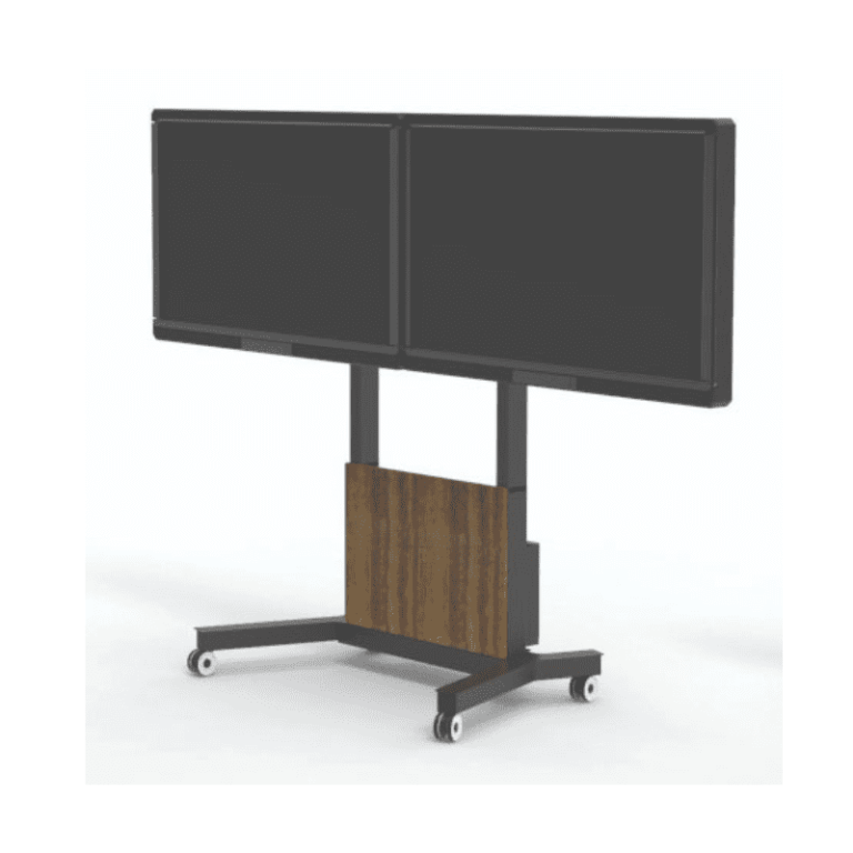 Support mobile motorisé MINI F DUO pour 2 écrans