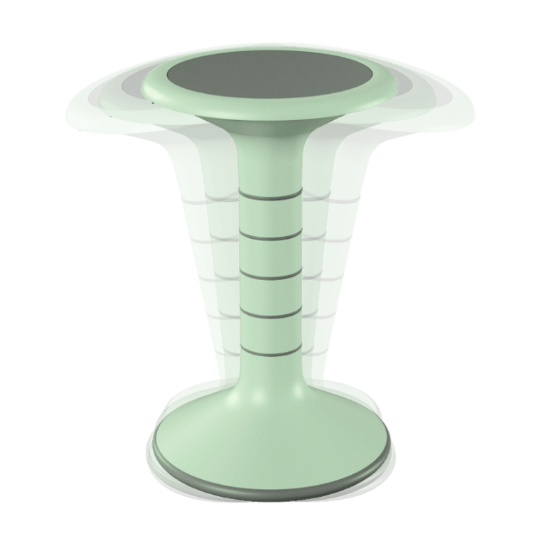 Amplitude d'oscillation de 12° pour une liberté de mouvement optimale tout en maintenant une grande stabilité d'assise