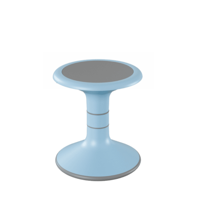 Tabouret offrant une assise dynamique permettant d'améliorer la concentration tout en réduisant la fatigue. Idéal pour les espaces de travail modernes, les salles de classe flexible et les espaces collaboratifs.